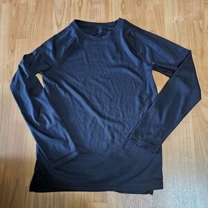 Boys Black Long Sleeve Shirt